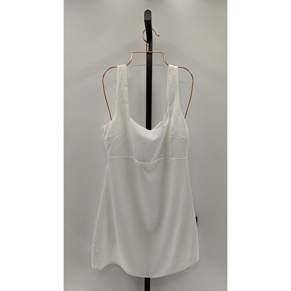 Lulus White Basic Sleeved Dress Medium